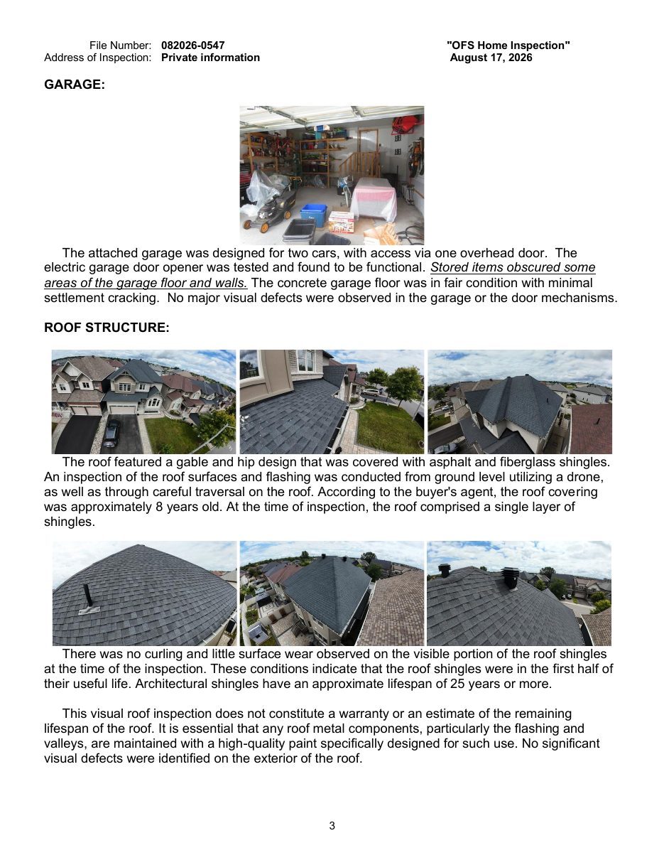 Sample inspection report — page 3 of 14