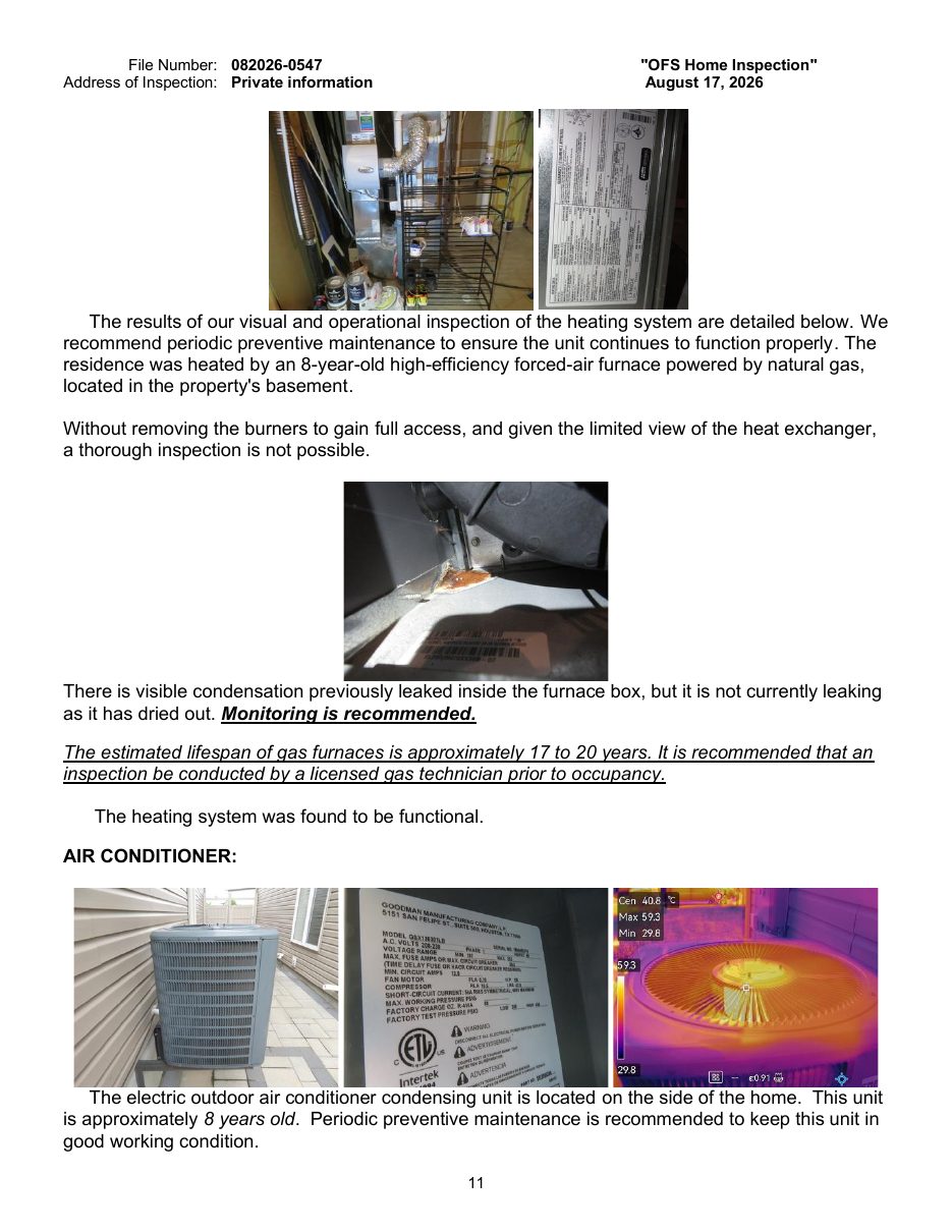 Sample inspection report — page 11 of 14