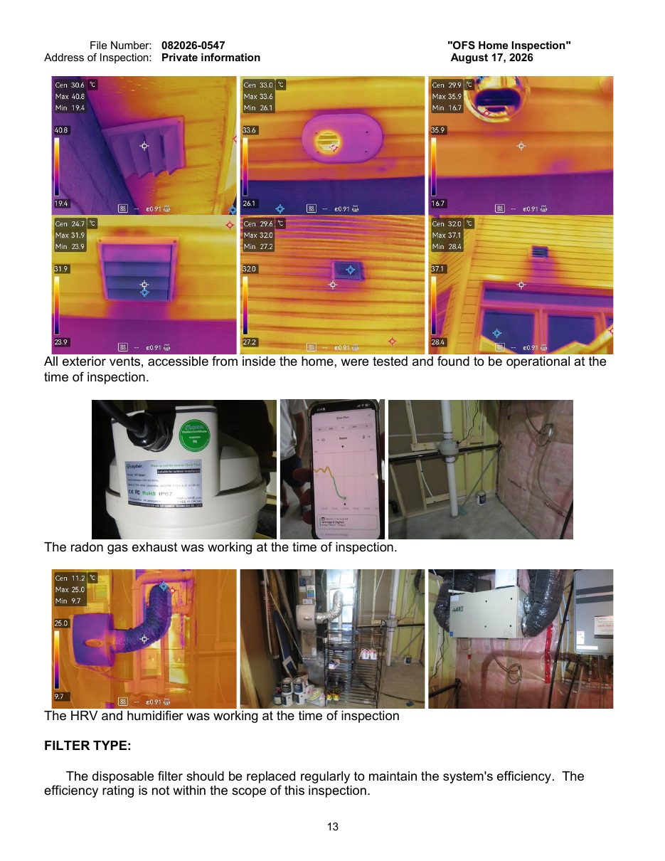 Sample inspection report — page 13 of 14